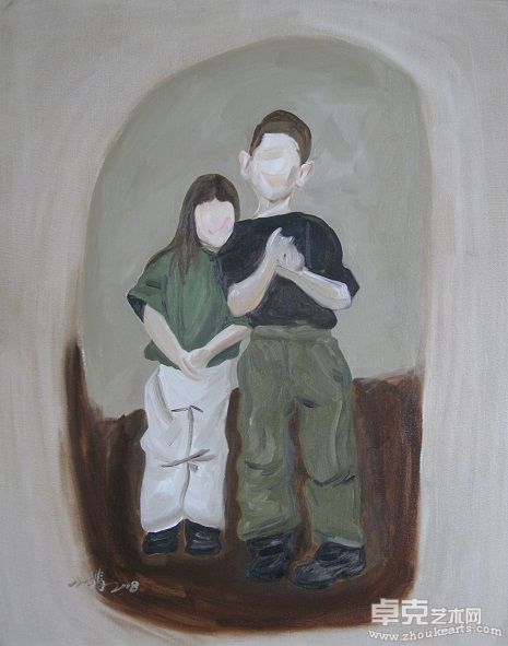 她的2008 80x100 布面油画 2008 高小翡