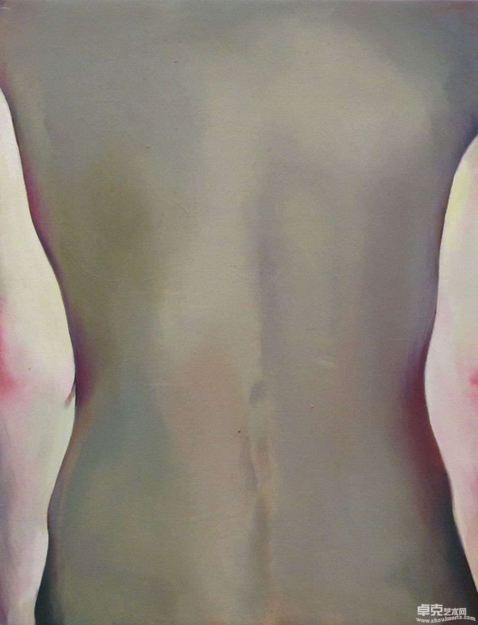 尹朝辉 yin zhaohui，背面，2011，布面油画 oil on canvas，40x30cm