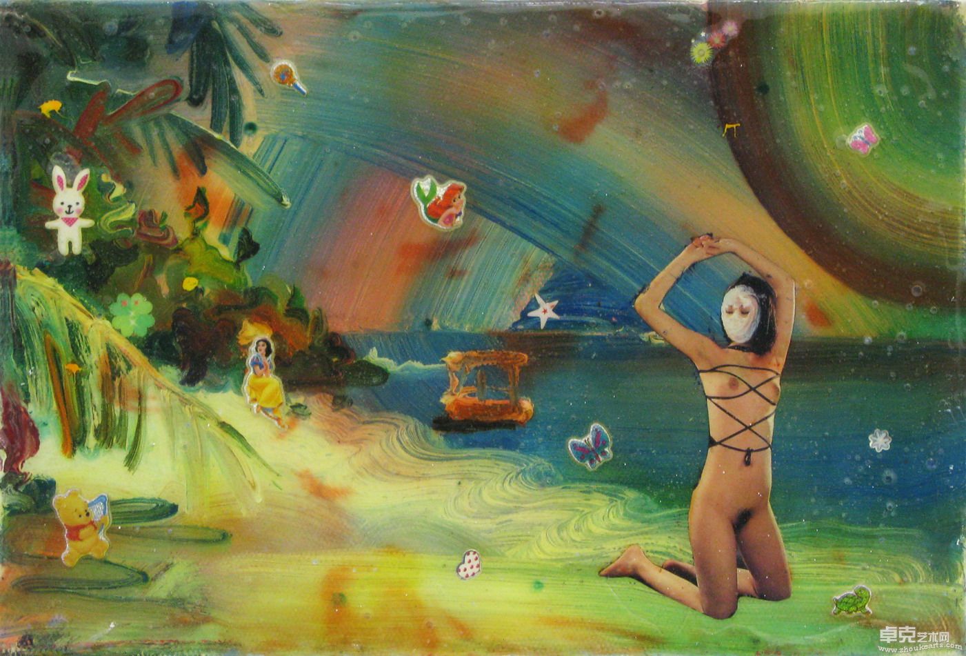 尹朝辉 yin zhaohui，背面，2011，布面油画 oil on canvas，40x30cm