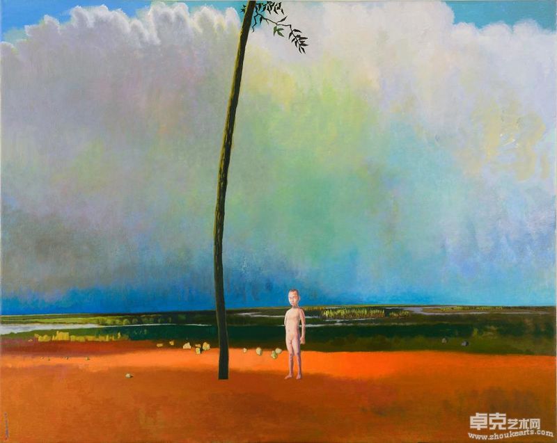 王萬春-宜蘭园囝 Oil on Canvas 2009 81.5×102cm