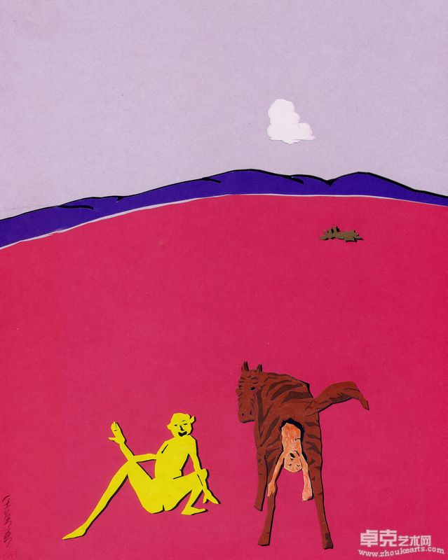 王萬春-志怪 Paper-Cut  on Japan Papers 2005 40×40cm