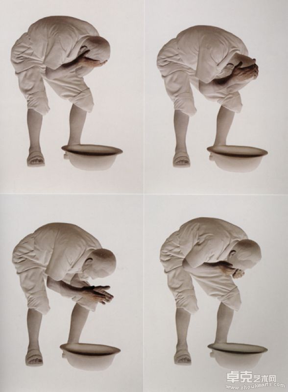 李容德Lee Yong Deok-洗脸Wash Up160X120X12cm混合媒材Mixed Media 2004