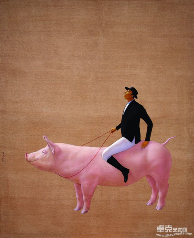 刘智峰Liu Zhifeng-小康之路Road to Wealth-150X120cm布面油画Oil on Canvas2007