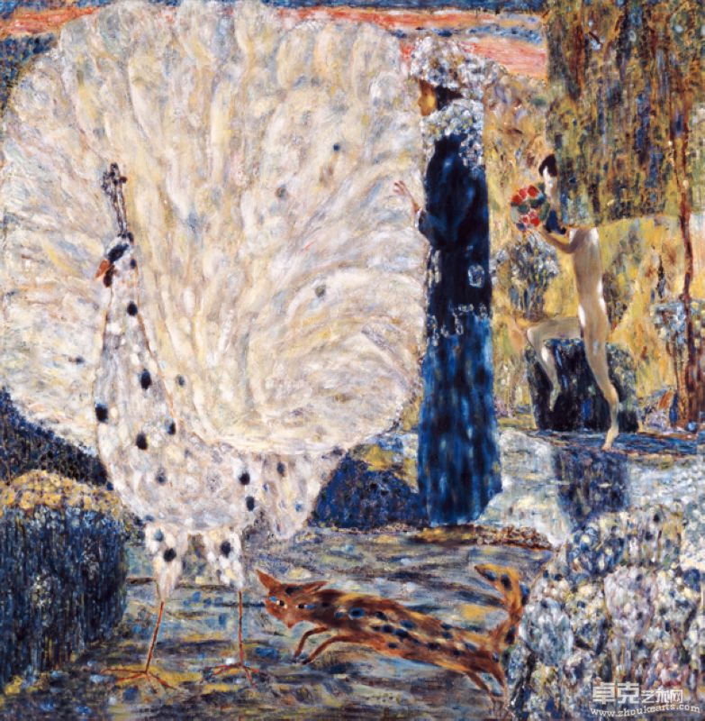 任小林 Ren Xiaolin-五色天地Colorful World80X80cm布面油画Oil on Canvas1989
