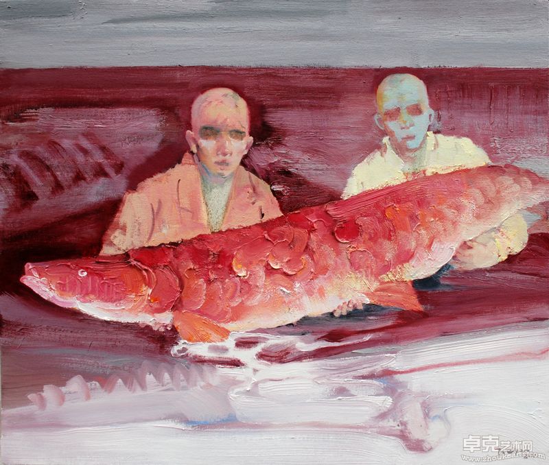 魏言捕杀者系列No.4 布面油画 50X60cm.Hunter No.4 2009年