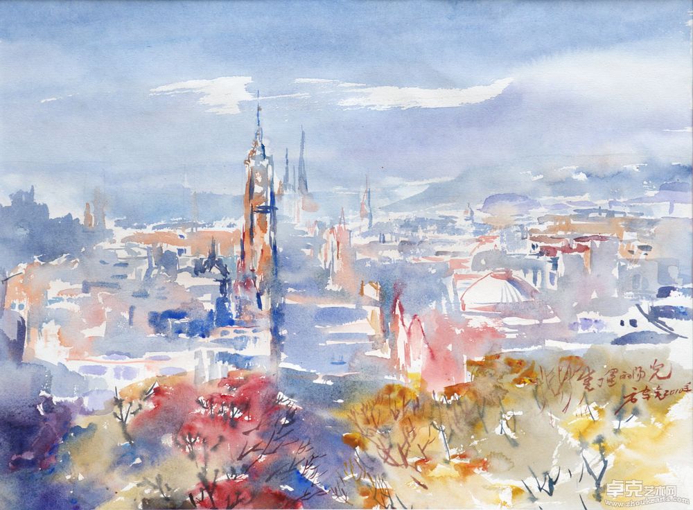 爱丁堡的阳光52X38cm