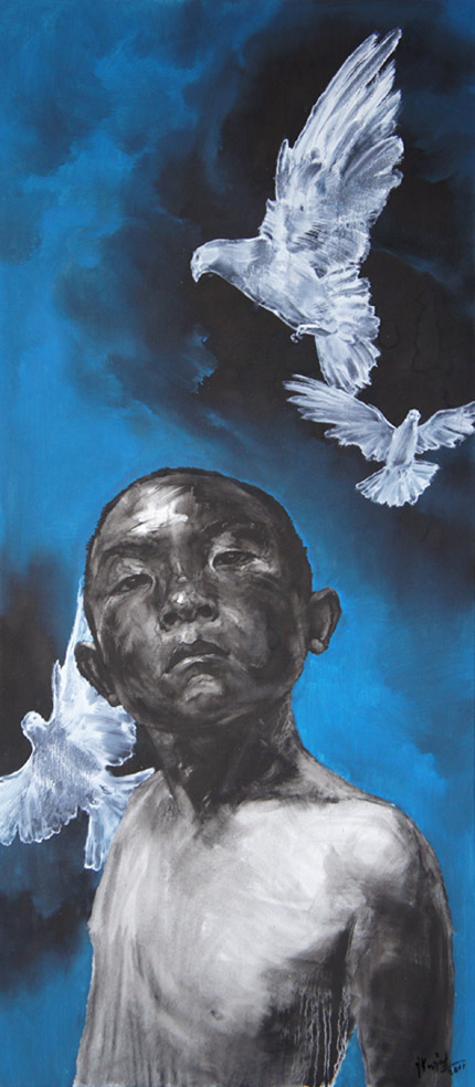《阳光男孩》3160×70cm