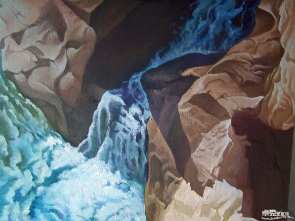 《石来运转系列之元谋虎溪》120X90cm
