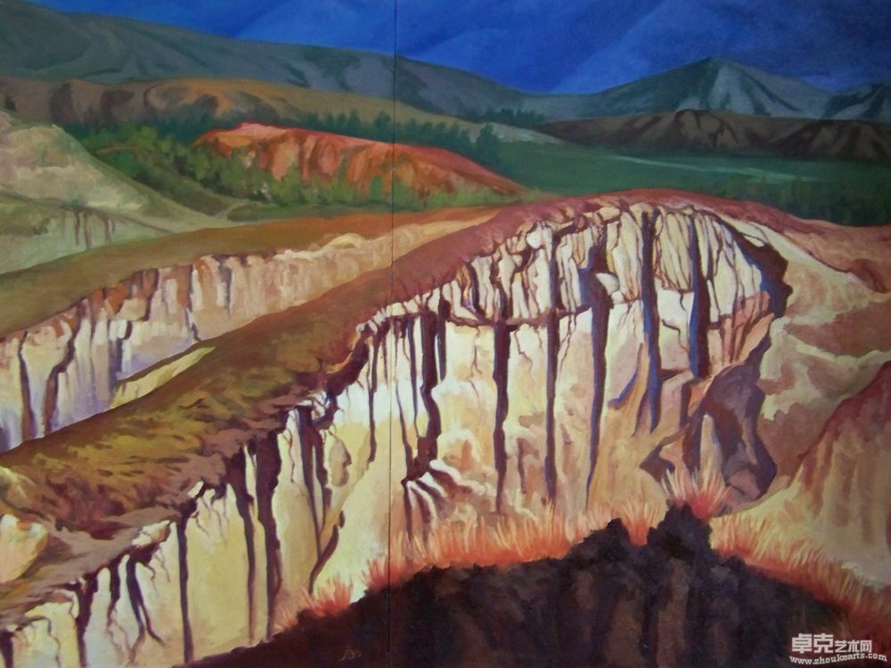 土林系列之十局部100X200cm