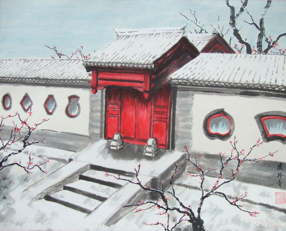 雪后红门