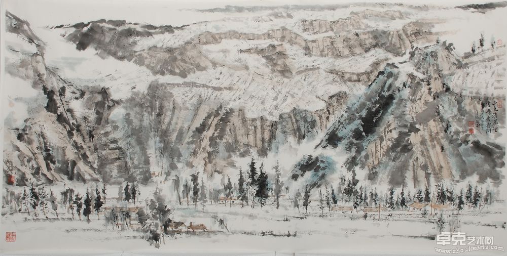 虚无杳霭68X137cm