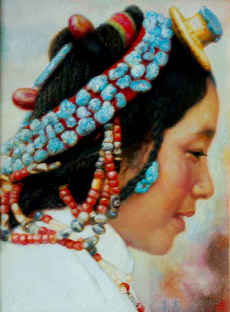 《卓玛》30X40cm