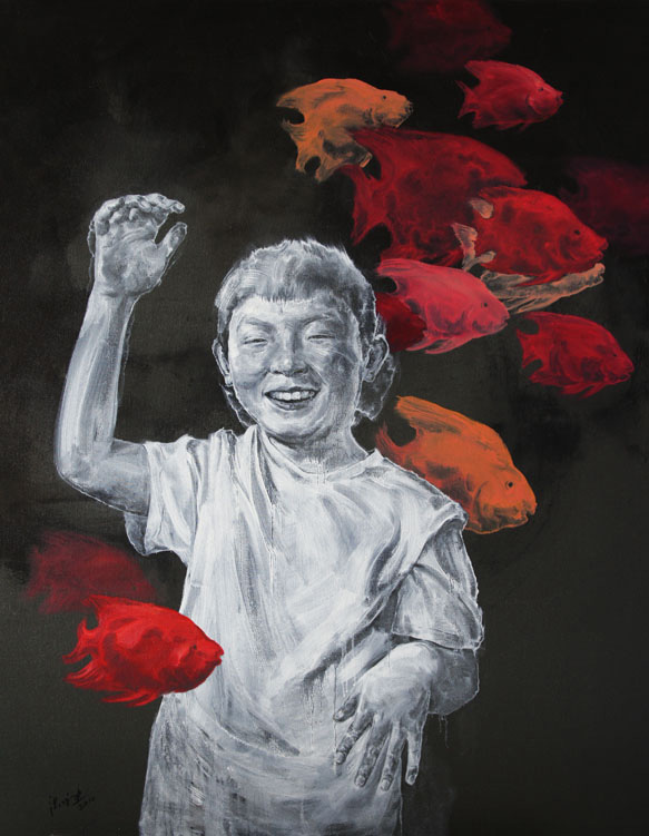 《阳光男孩》系列140×110cm