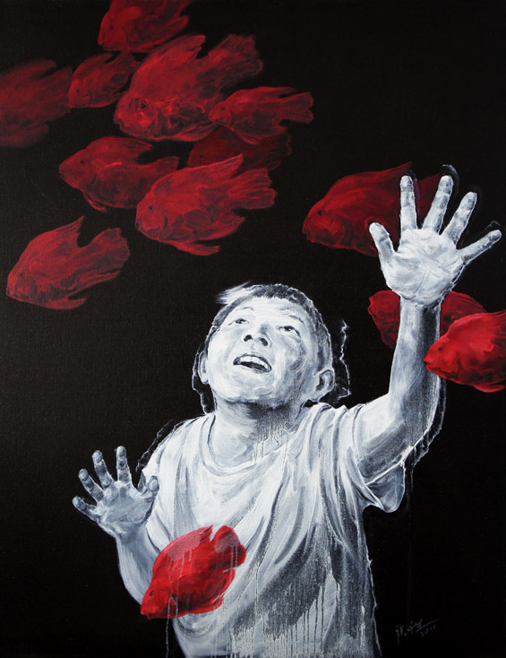 《阳光男孩》系列140×110cm