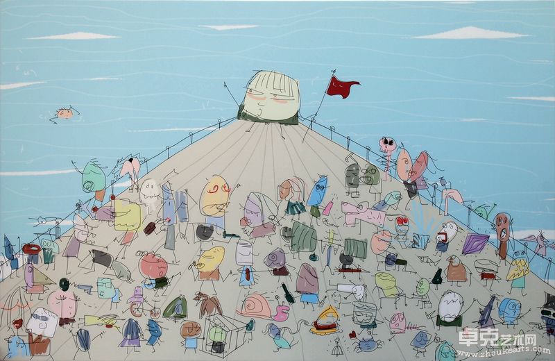 在路上_130x200cm_布面丙烯_2011