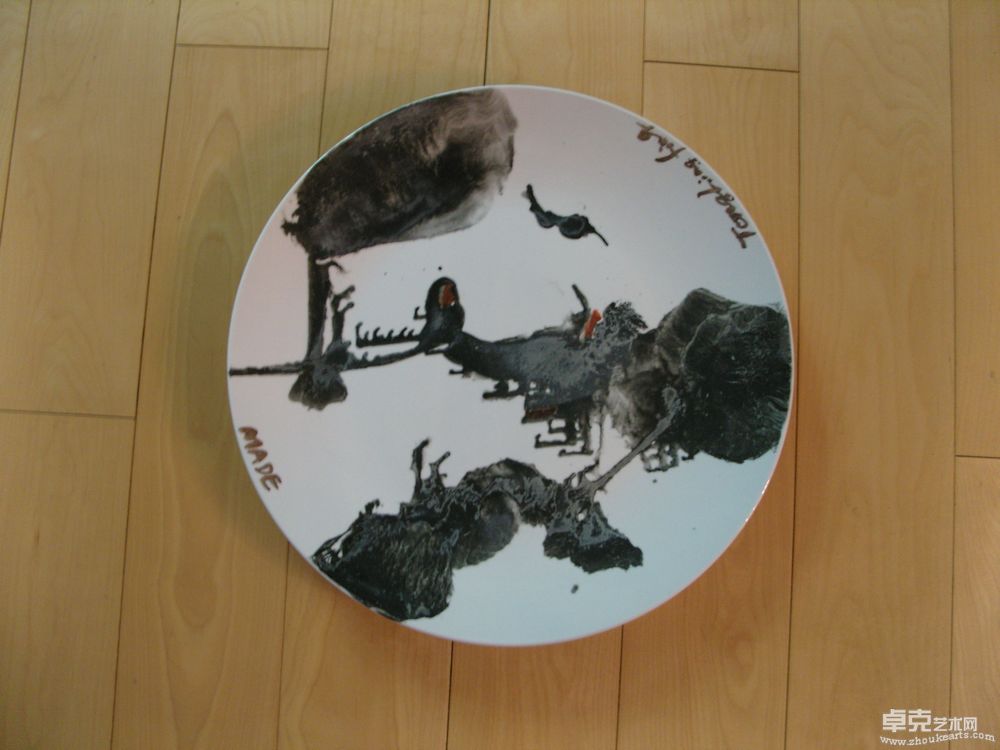 水墨瓷盘(一)60×60cm