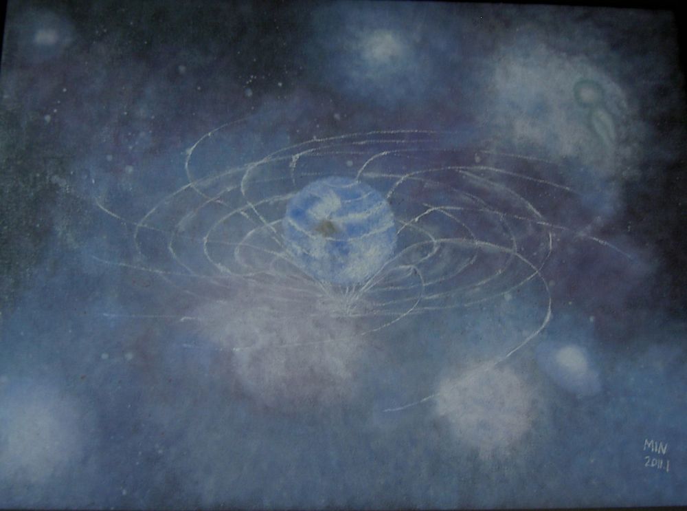 弯曲的时空60x80cm