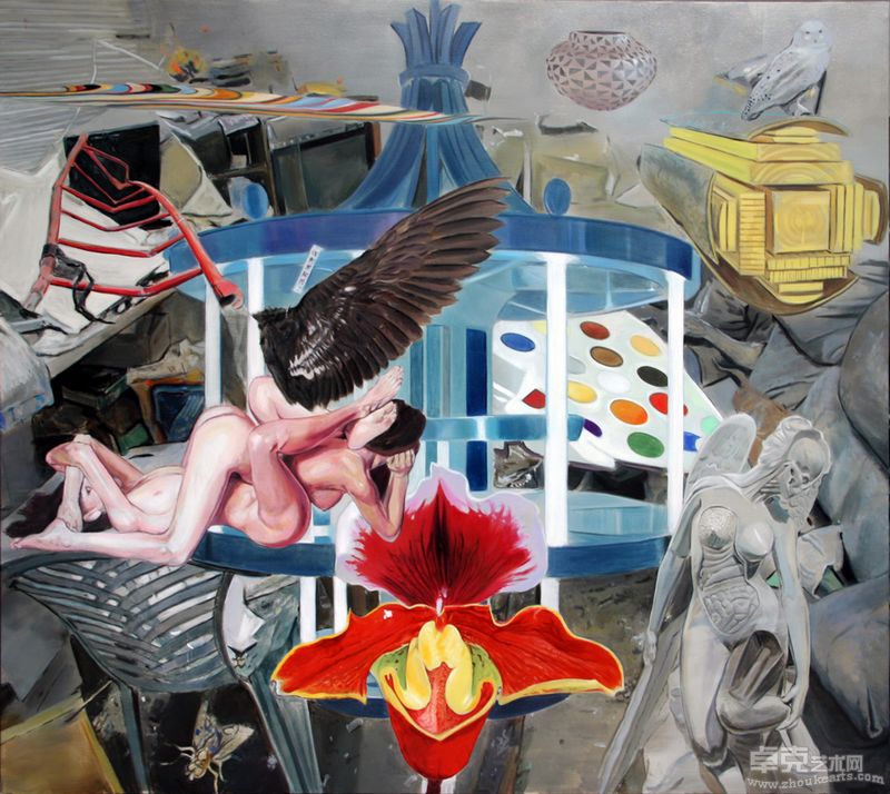 你需要翅膀 You Nees Wings 200cmX180cm布面油画 Oil on Canvas 2011