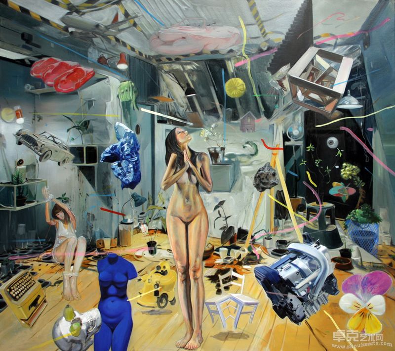 时间从这里走过 Time Passes From Here 200cmX180cm布面油画 Oil on Canvas 2011