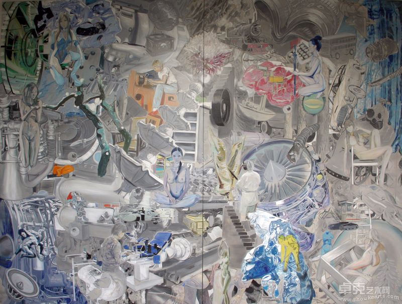 未来至上2 Future and ForemostNo.2 305cmX205cmX2 Oil on Canvas 布面油画 2011
