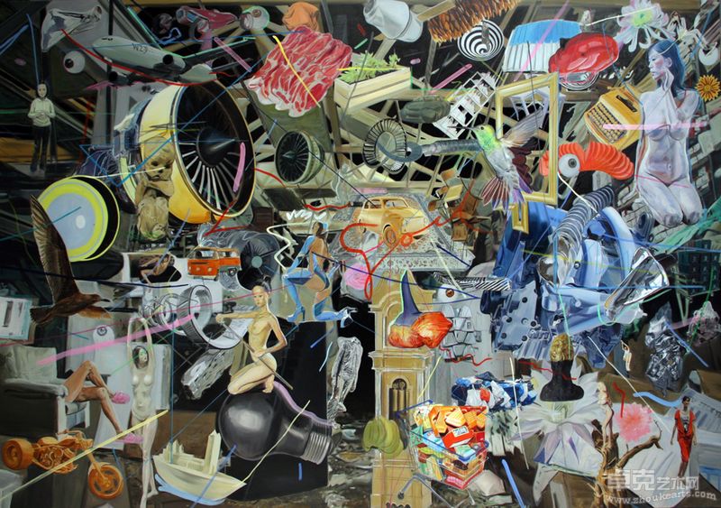 未来至上 1 Future and Foremost No.1 1200cmX290cm Oil on canvas 布面油画 2011