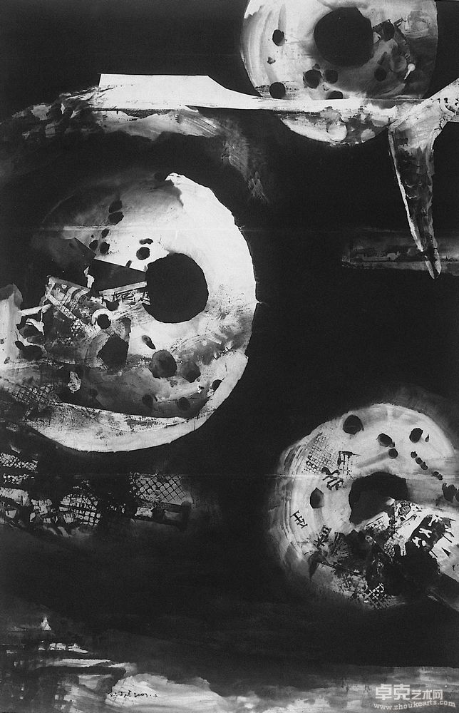 《宇宙中的纸船-5 》140×240cm