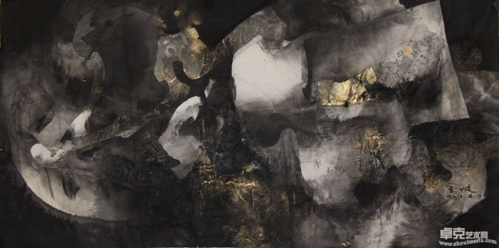 《糜曼  》136×68cm