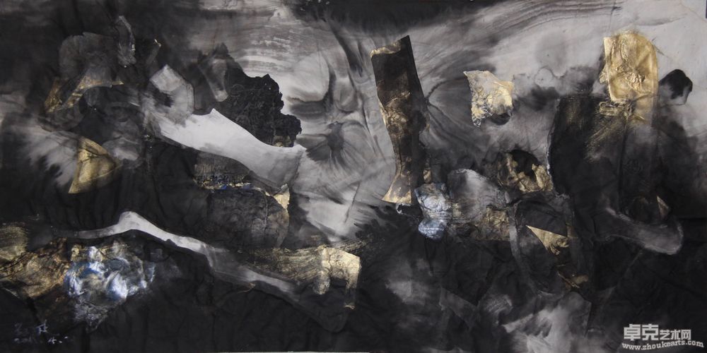 《逆声》136×68cm
