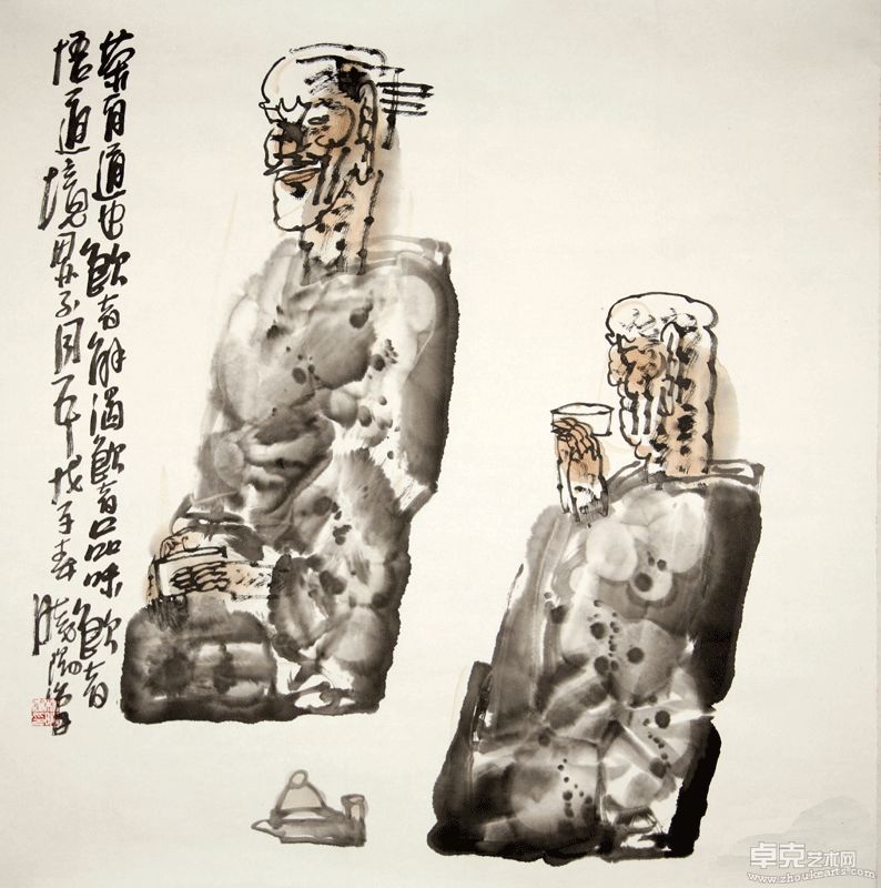 《茶道》 68×68cm 2008年