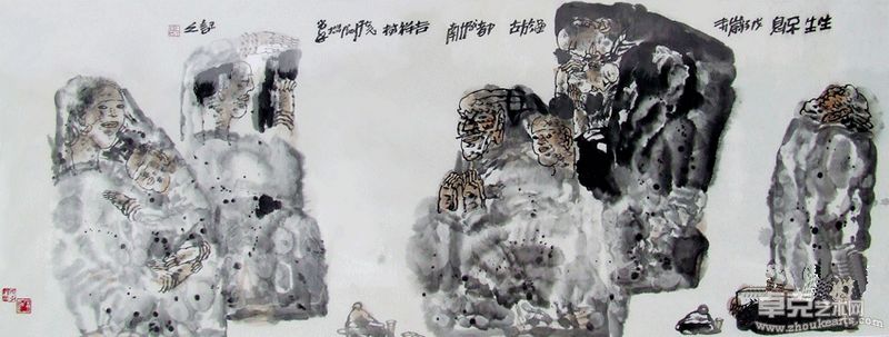 生生不息 68.5×179.5cm 2008年