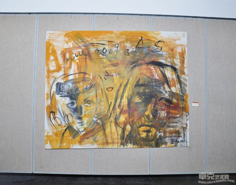 牛军-孩子 老人-220X180cm（油画）