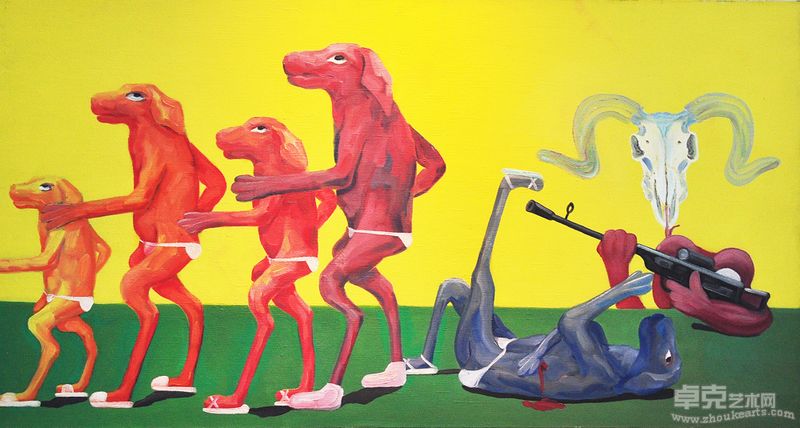 彭鑫-你懂的4- 80X150cm（油画）