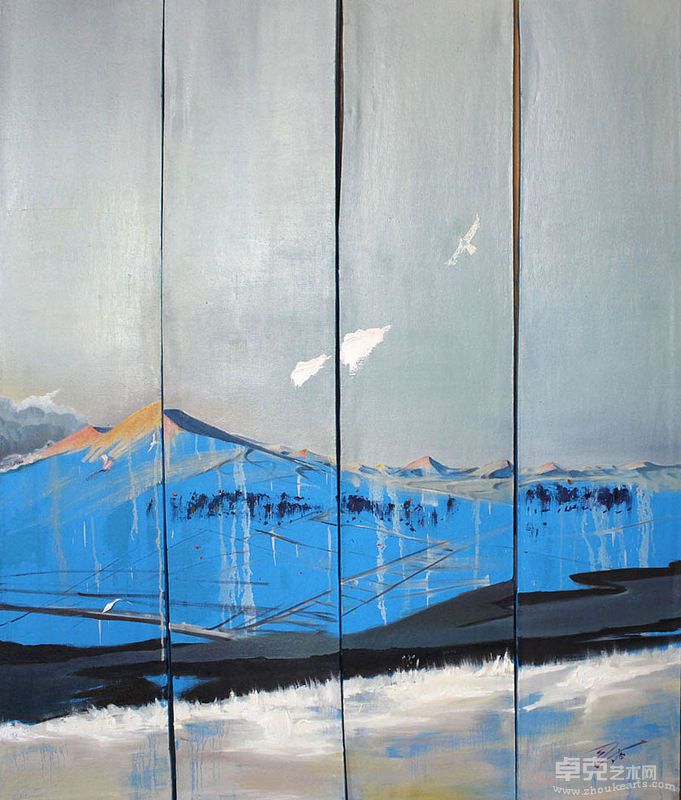 山木-驼铃印象-120X150cm（油画）