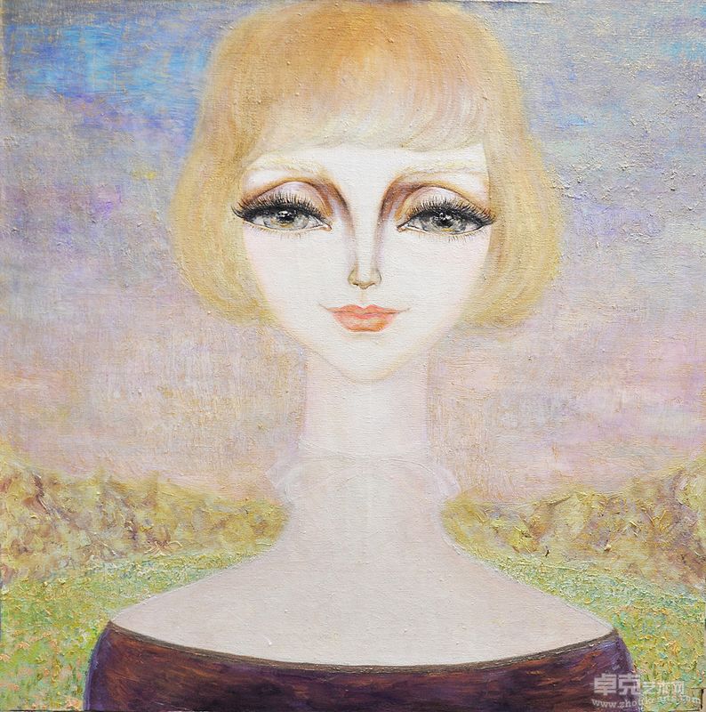 张田宇-娃娃3- 100x100cm （油画）
