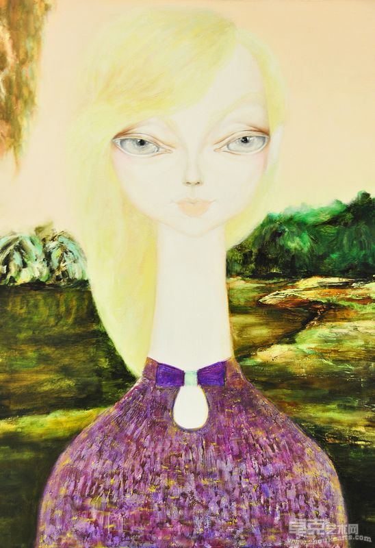 张田宇-娃娃2- 100x100cm （油画）