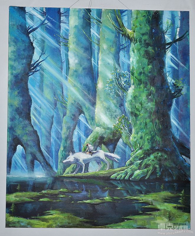 张彤-向大师致敬 幽灵公主-160X120cm（油画）