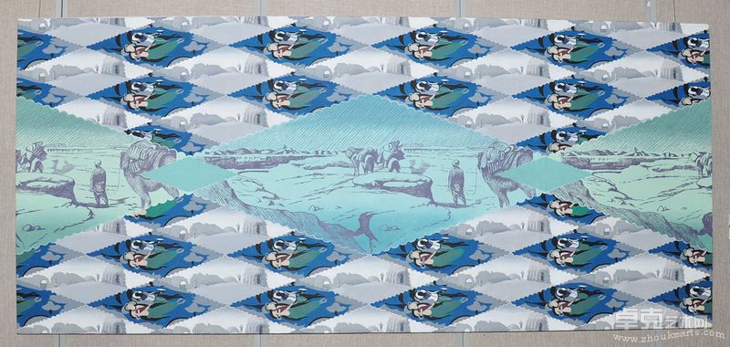 张永和-最后的罗布泊200X380cm （油画）