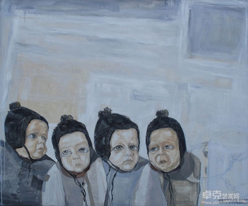 赵小刚-少年老成-110x145cm（油画）