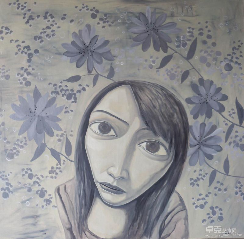 郭金逸-花145x150cm（油画）