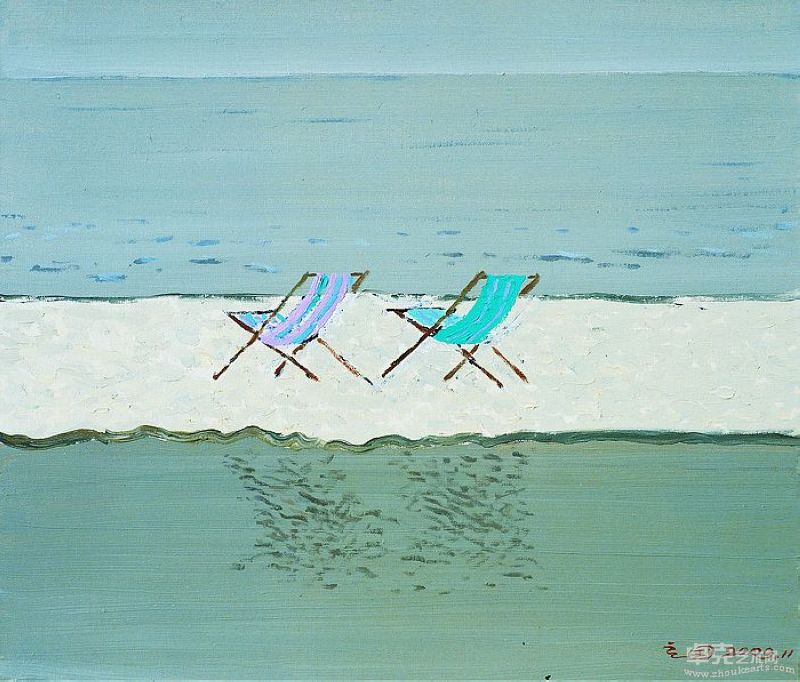 海风歌  布面油画 45