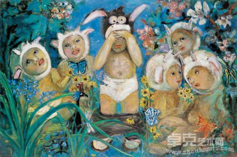 马媛 乐园之六 2009 布面油画 120x180cm