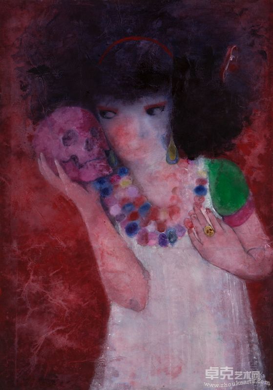 田寒 女巫 2007 纸上综合媒彩 108X76cm