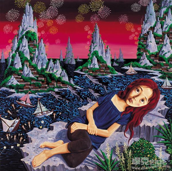 赵亚南 烟火No.4  2009  布面油画 160x160cm