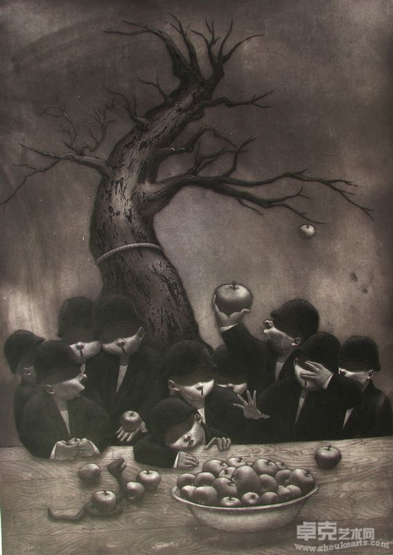 朱远程 七宗罪-淫欲 2011 铜版画5-10 70x50cm