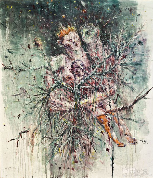 抱 150X130CM 王荣植+布面油画 2010