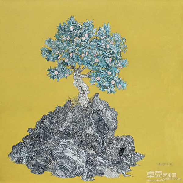 谷旭 果实80x80cm布面油彩丙烯2011