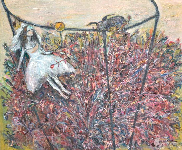 熊鹤 雾2 120x100cm布面油画2011年