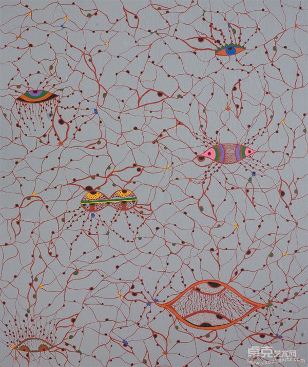张若云 100x120cm 布面丙烯 《眼》 2011 拷贝