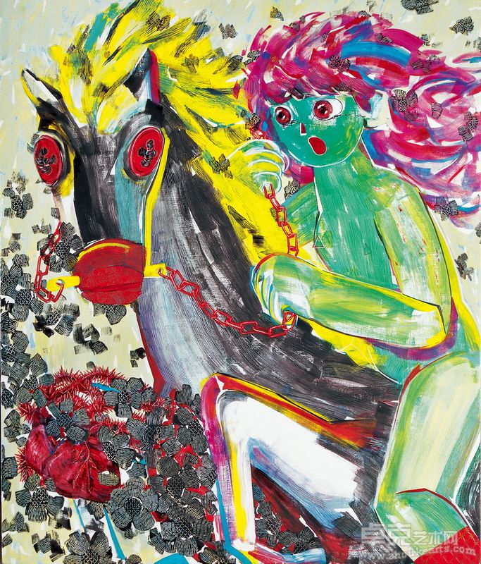 金浩钒 哭吧！ 2011 布面油画 140X120cm