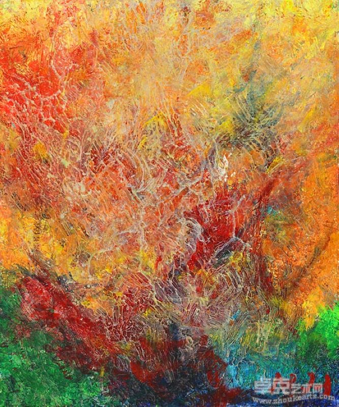 黄美廉 崢嶸 65x54cm 布面油画
